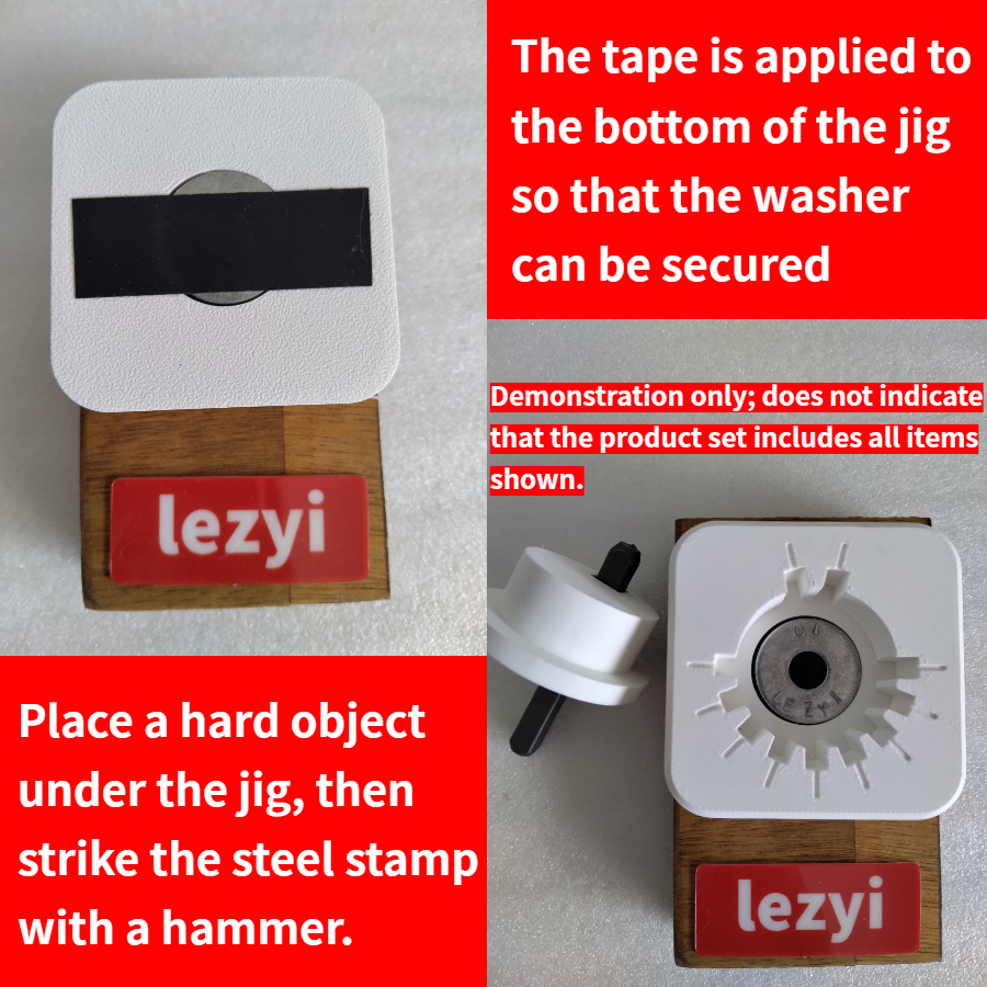 Blockmit Seed phrase Stamp Kit – Jig, Stamps, Washers & Bolt - Image 2