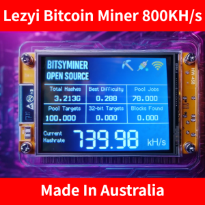 Lezyi Bitcoin Miner 800Khs Nerd Miner Miner Solo Miner Acrylic Case