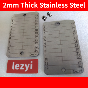 2Pcs Stainless Steel Plate Seed Phrase DIY Crypto Wallet Recovery